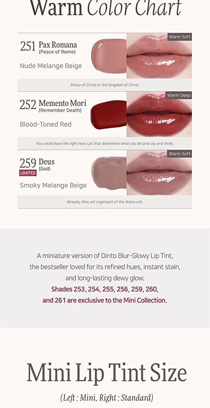 Blur-Glowy Mini Lip Tint - 11 Colors - #257 Ave Maria