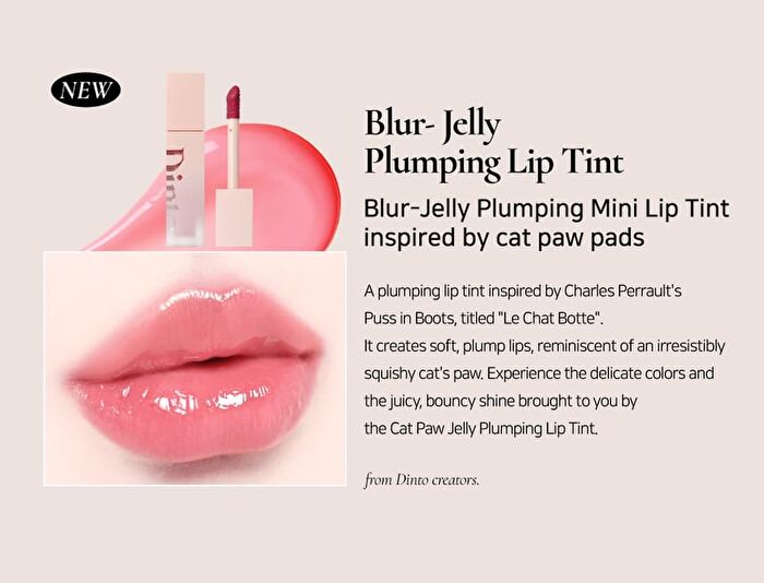 Blur-Jelly Plumping Mini Lip Tint Le Chat Botté Collection - 7 Colors - #776 Muhly Gelée