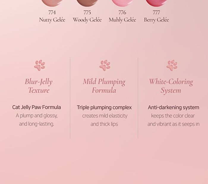 Blur-Jelly Plumping Mini Lip Tint Le Chat Botté Collection - 7 Colors - #777 Berry Gelée