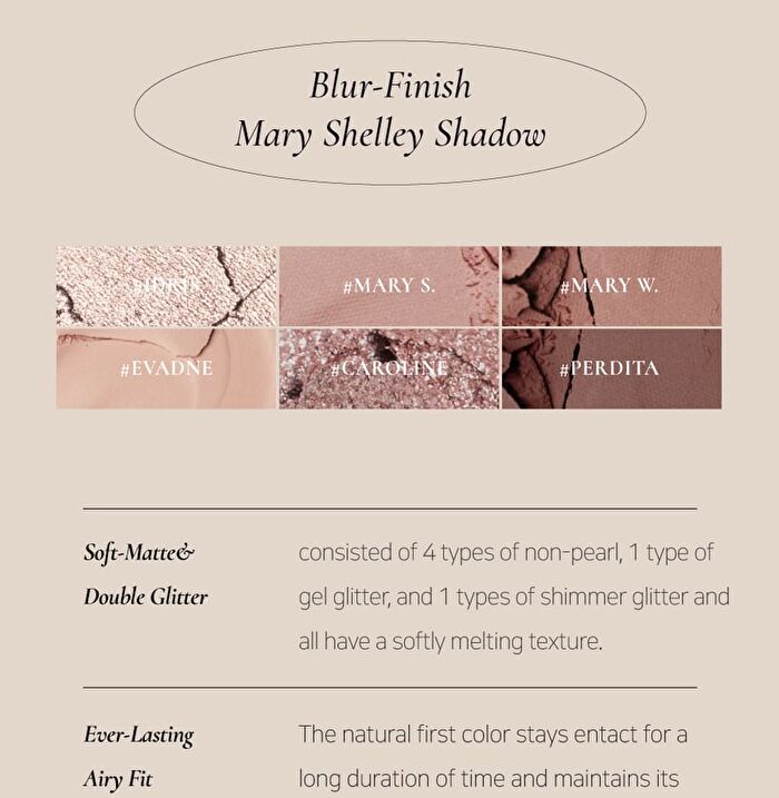 Blur-Finish Shadow - 5 Types - #702 Zelda Fitzgerald