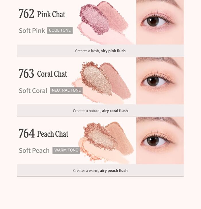 Cheek & Eye Multi-Use Palette Le Chat Botté Collection - 3 Colors - #763 Coral Chat