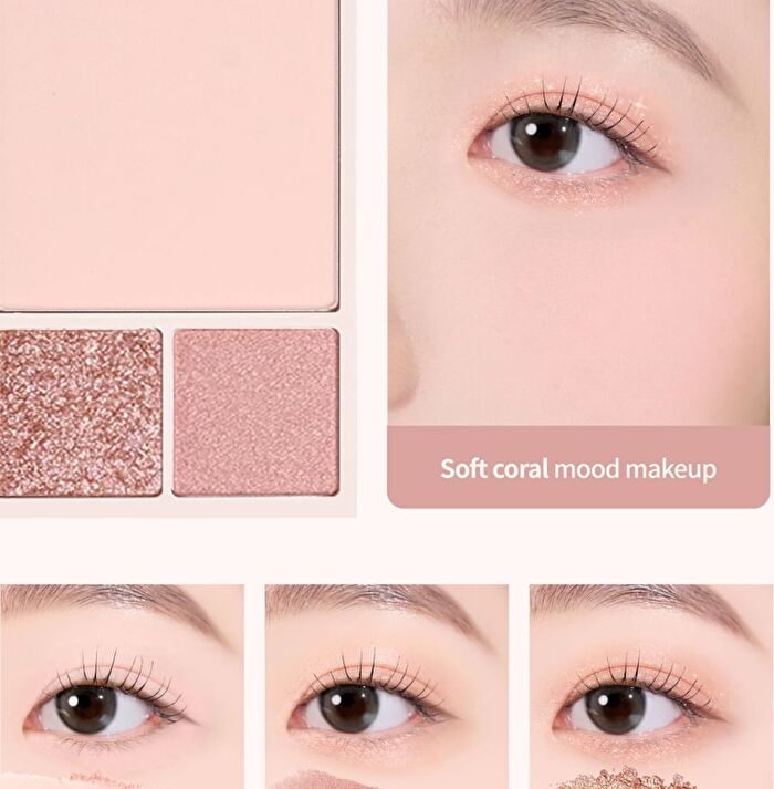 Cheek & Eye Multi-Use Palette Le Chat Botté Collection - 3 Colors - #764 Peach Chat