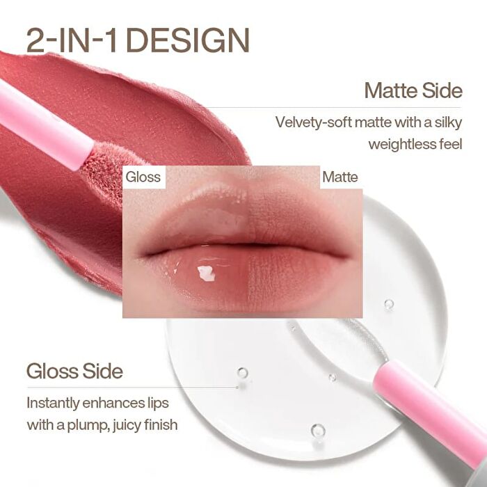 Into You Duo Effect Lip Glaze - 5 Colors - #DE03 - 2.8g+2.8g