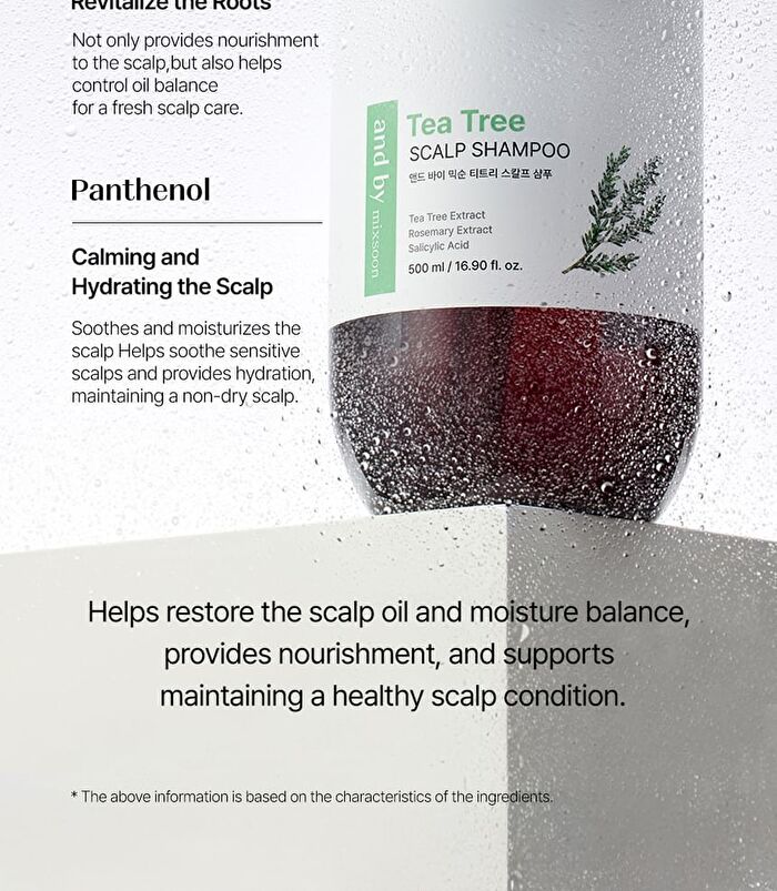 mixsoon and by mixsoon Tea Tree Scalp Shampoo - 500ml