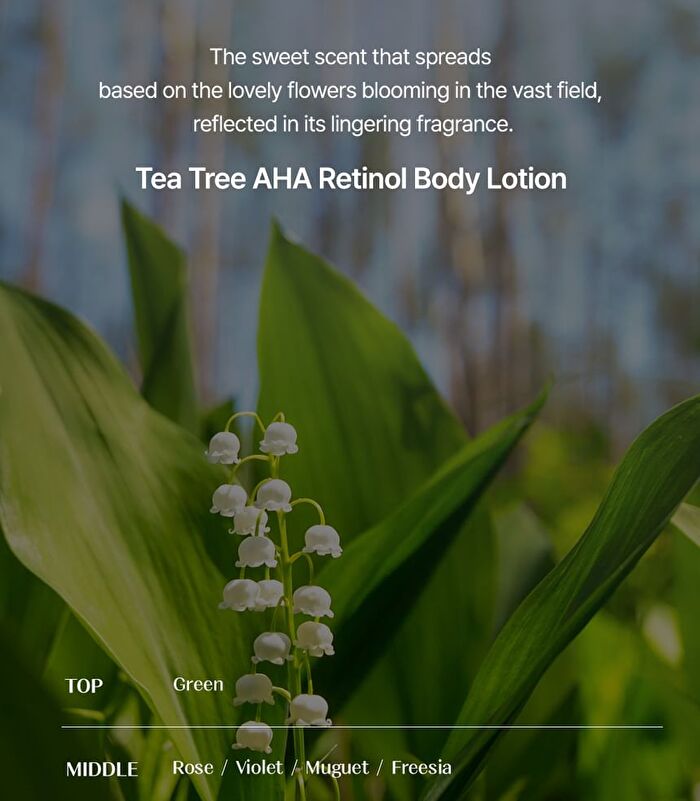 mixsoon and by mixsoon Tea Tree AHA Retinol Body Lotion - 500ml