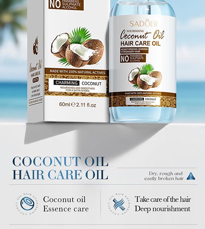 Sadoer Coconut Oil Nourishing Hair Oil - 60ml