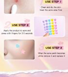 Sadoer Colored Bear Butterfly Star Acne Patch - 48pcs