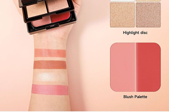 Multi-Layer Glow & Go Stack Facial Makeup Palette  - 2 Types - 01 - (10g + 8g + 9.5g)