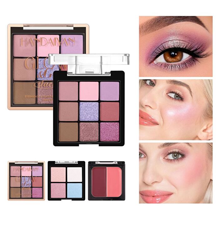 Multi-Layer Glow & Go Stack Facial Makeup Palette  - 2 Types - 01 - (10g + 8g + 9.5g)