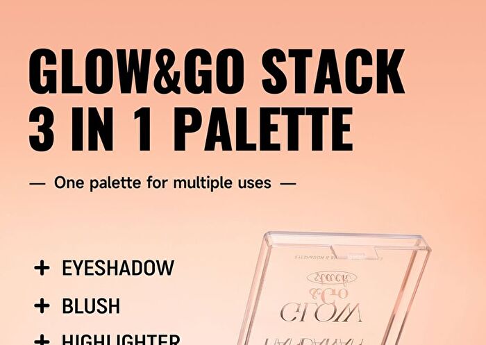 Multi-Layer Glow & Go Stack Facial Makeup Palette  - 2 Types - 01 - (10g + 8g + 9.5g)