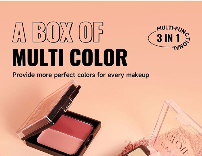 Multi-Layer Glow & Go Stack Facial Makeup Palette  - 2 Types - 01 - (10g + 8g + 9.5g)