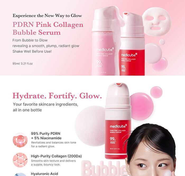 PDRN Pink Collagen Bubble Serum - 95ml