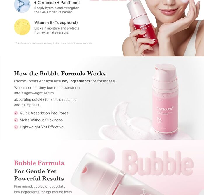 PDRN Pink Collagen Bubble Serum - 95ml