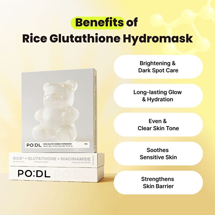 Rice Glutathione Hydromask Set - 38g x 4 sheets