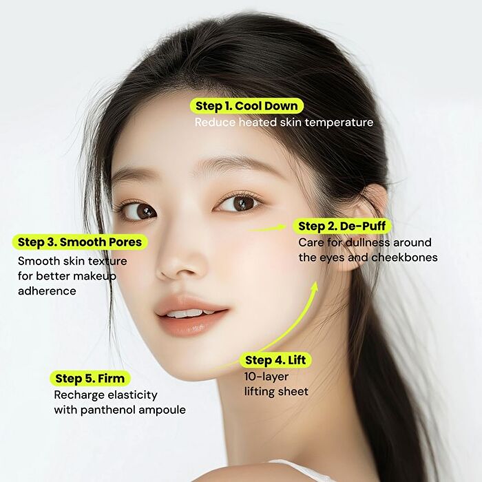 Red Bean Panthenol Coolfit Gelfting Mask Set - 33g x 4 sheets