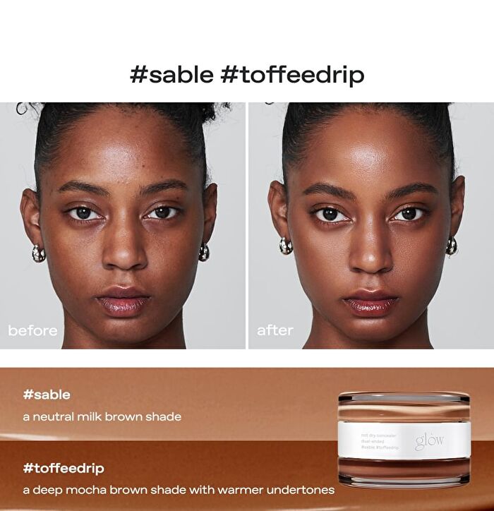 glow Not Dry Concealer - 4 Types - Pale + Blush Beige