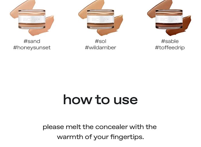 glow Not Dry Concealer - 4 Types - Pale + Blush Beige