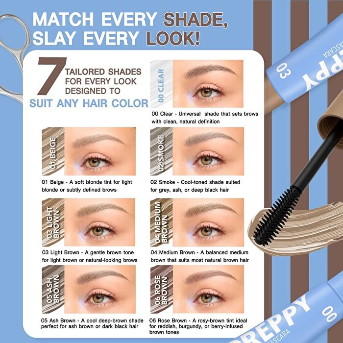Preppy Eyebrow Mascara - 03 Light Brown