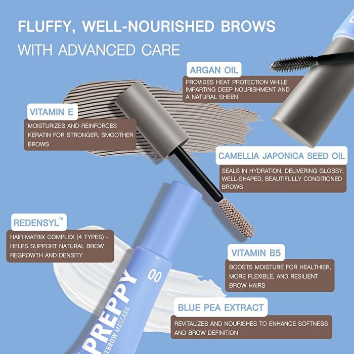 Preppy Eyebrow Mascara - 05 Ash Brown
