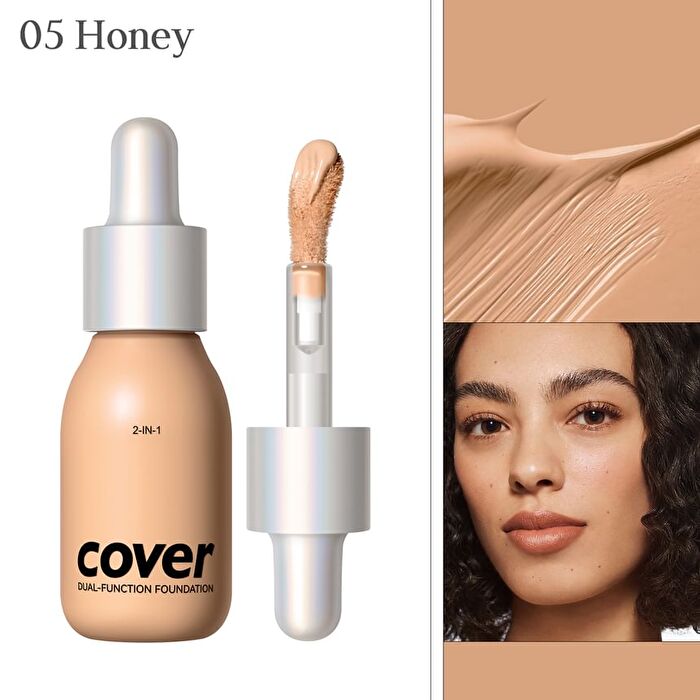 Dual-Function Foundation - 6 Shades - 01# Cream - 30ml