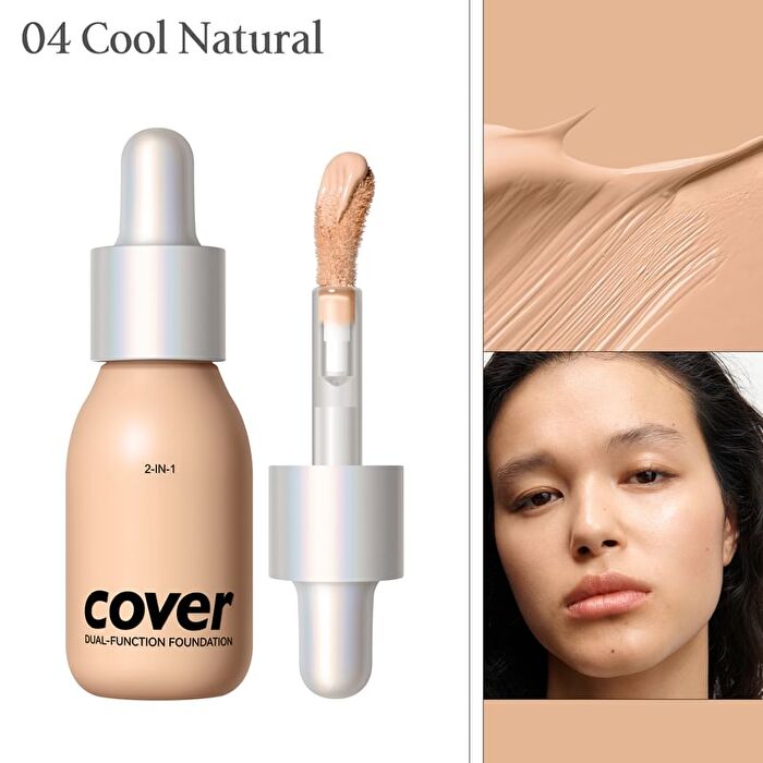 Dual-Function Foundation - 6 Shades - 01# Cream - 30ml