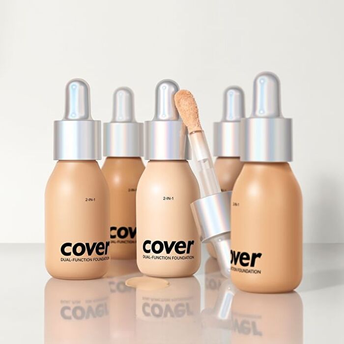 Dual-Function Foundation - 6 Shades - 01# Cream - 30ml