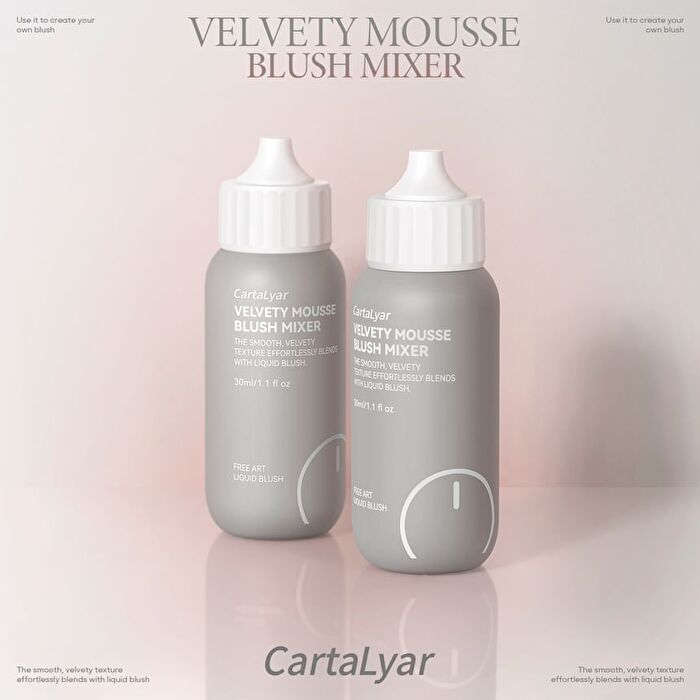 Velvety Mousse Blush Mixer - 2 Colors - 01# Snow White - 30ml