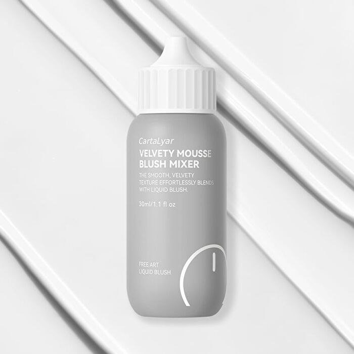 Velvety Mousse Blush Mixer - 2 Colors - 01# Snow White - 30ml