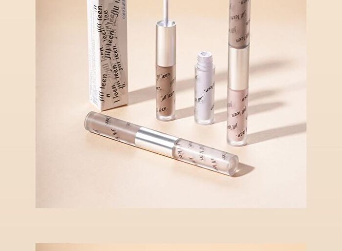 Jill Leen Contour & Highlight Duo Liquid - 3 Colors - #G03 Light Purple + Coffee Brown - 2.2g + 2.2g