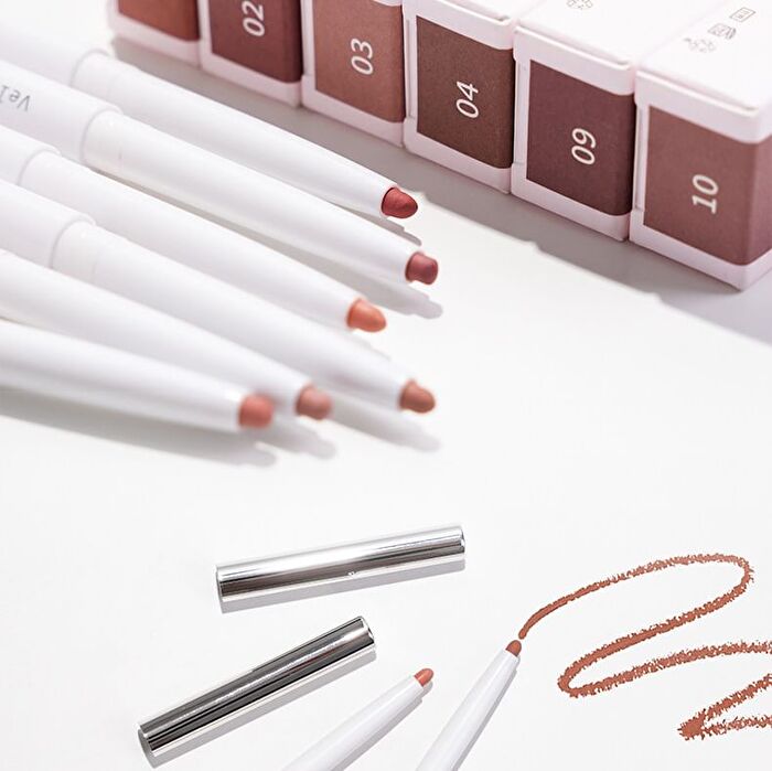 Jill Leen Velvet Mousse Double-Ended Lip Liner - 10 Colors - #01 Walnut Brown - 0.2g