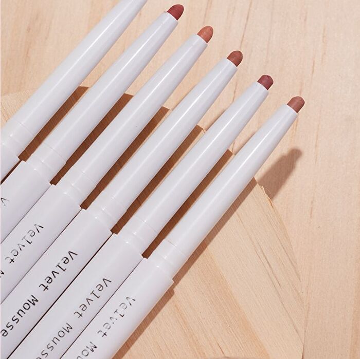 Velvet Mousse Double-Ended Lip Liner - 10 Colors - #04 Oolong Tea - 0.2g