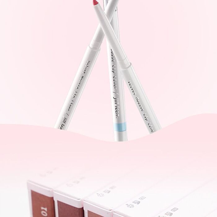 Jill Leen Velvet Mousse Double-Ended Lip Liner - 10 Colors - #10 Cinnamon Brown - 0.2g