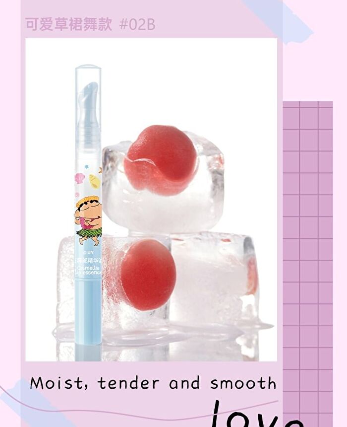 Camellia Lip Essence Crayon Shin-chan Edition - 2 Flavors - #02B Coconut (Hula Version) - 1.5g