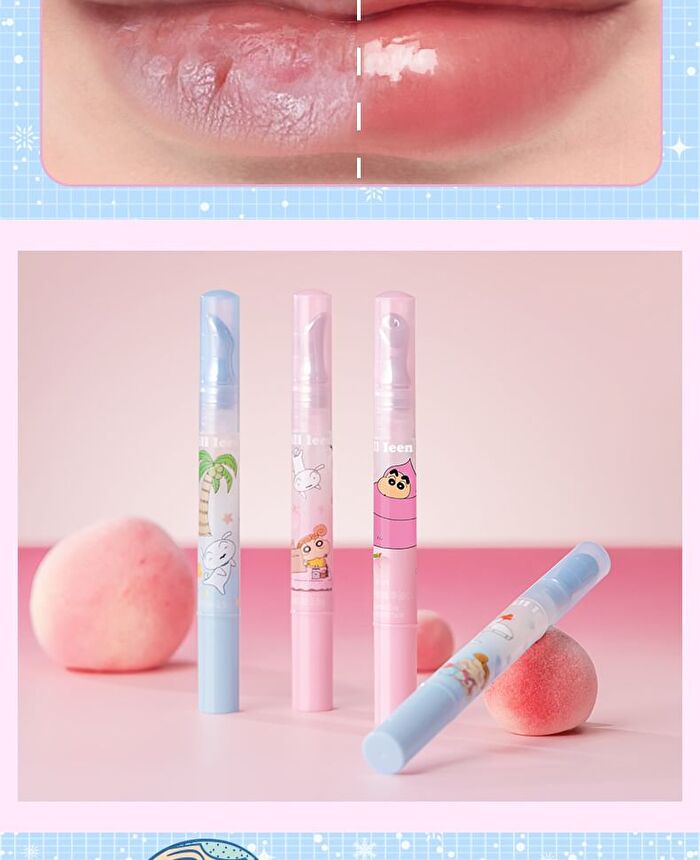 Camellia Lip Essence Crayon Shin-chan Edition - 2 Flavors - #02B Coconut (Hula Version) - 1.5g