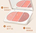 Jill Leen 3-Color Blush Palette Crayon Shin-chan Edition - 4 Types - #03 Bouncing Shiro - 9.5g
