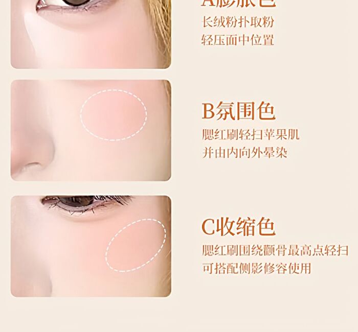 Jill Leen 3-Color Blush Palette Crayon Shin-chan Edition - 4 Types - #03 Bouncing Shiro - 9.5g