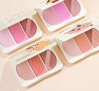 Jill Leen 3-Color Blush Palette Crayon Shin-chan Edition - 4 Types - #03 Bouncing Shiro - 9.5g