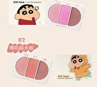 Jill Leen 3-Color Blush Palette Crayon Shin-chan Edition - 4 Types - #04 Chubby Zaemon - 9.5g