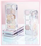 Jill Leen Sparkling 9-Color Eyeshadow Palette Angel Bear Edition - 2 Types - #01 Pink Diamond - 8g