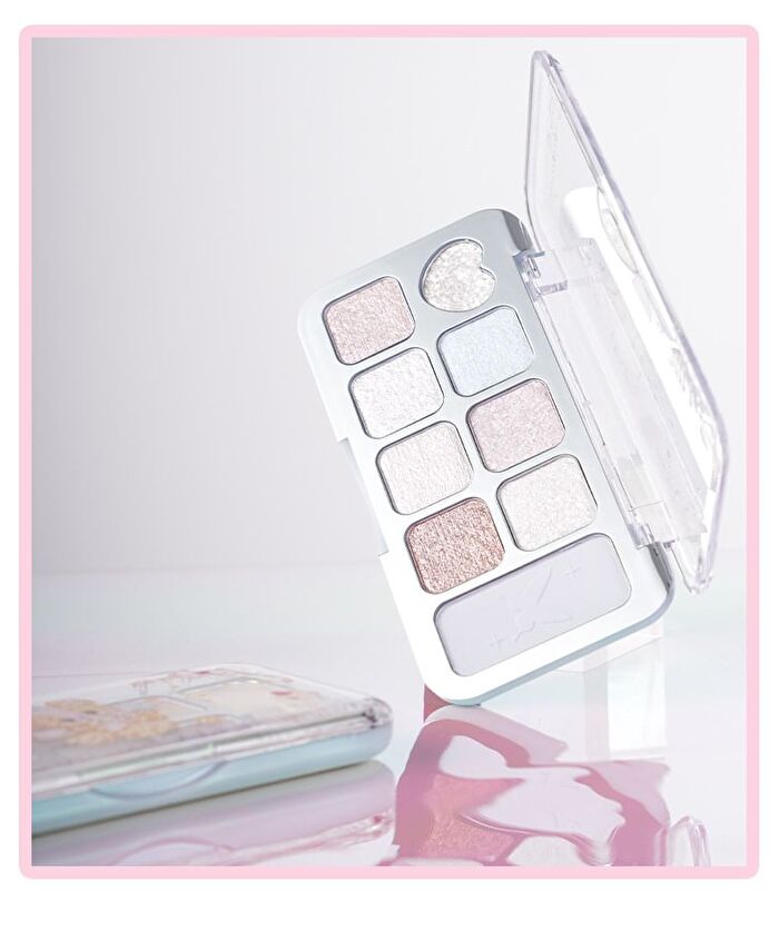 Jill Leen Sparkling 9-Color Eyeshadow Palette Angel Bear Edition - 2 Types - #01 Pink Diamond - 8g