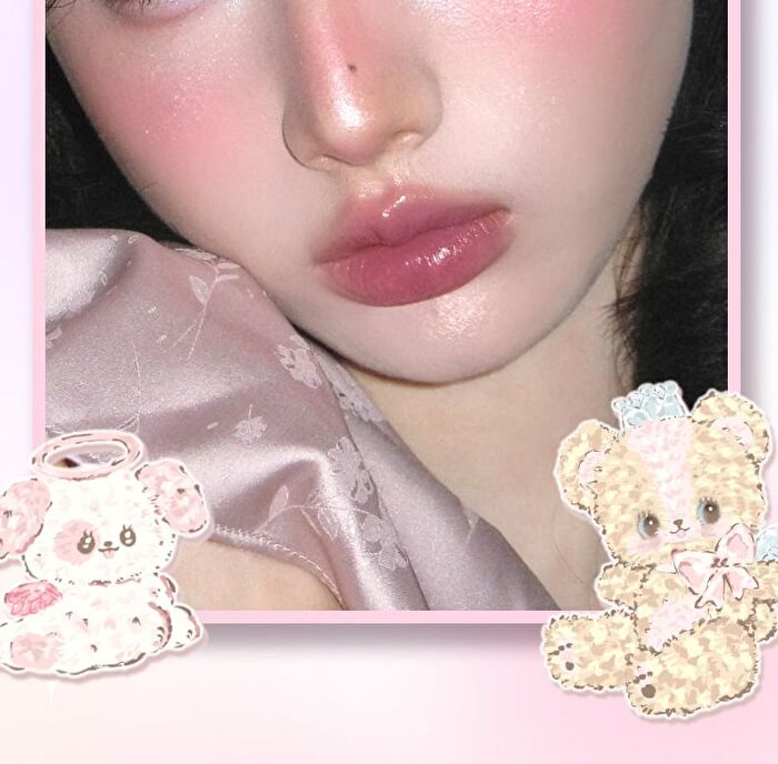 Jill Leen Sparkling 9-Color Eyeshadow Palette Angel Bear Edition - 2 Types - #01 Pink Diamond - 8g