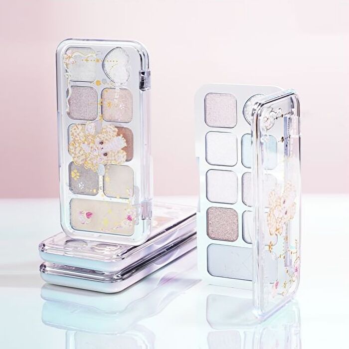 Jill Leen Sparkling 9-Color Eyeshadow Palette Angel Bear Edition - 2 Types - #01 Pink Diamond - 8g