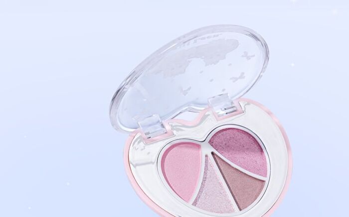 Jill Leen 4-Color Eyeshadow Palette Fluffy Kitty Edition - 2 Types - #08 Purple Grape - 2g