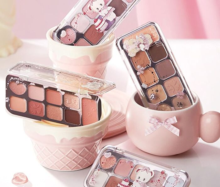 Jill Leen All In One 9-Color Eyeshadow Palette Bear Edition - 4 Types - #901 Babylon Rose - 8g