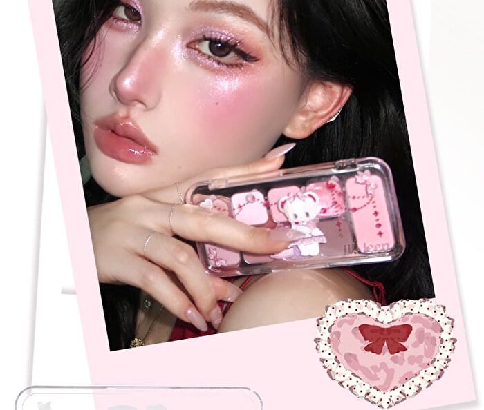 Jill Leen All In One 9-Color Eyeshadow Palette Bear Edition - 4 Types - #902 Cold Brewed Smoked Ash - 8g