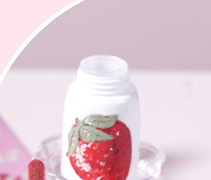 Jill Leen Milky Mist Lip Mud Strawberry Bear Edition - 3 Colors - #N04 Strawberry - 3ml