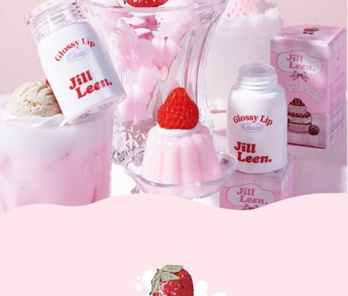 Jill Leen Milky Mist Lip Mud Strawberry Bear Edition - 3 Colors - #N04 Strawberry - 3ml
