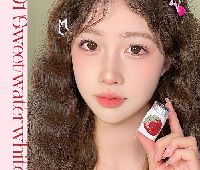 Jill Leen Milky Mist Lip Mud Strawberry Bear Edition - 3 Colors - #N04 Strawberry - 3ml