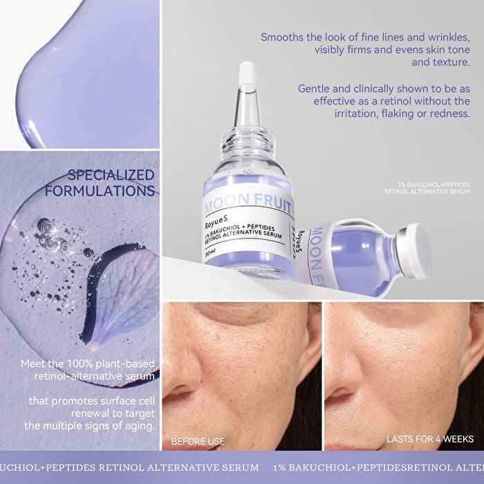 1% Bakuchiol + Peptides Retinol Alternative Serum - 30ml