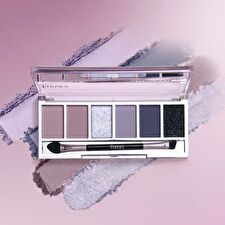 Eunarz Purple Reverie Series 6-Color Eyeshadow Palette - 4 Types - #PA021 Brown Veil - 6g